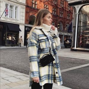 Meet You There Plaid coat Fashion Nova